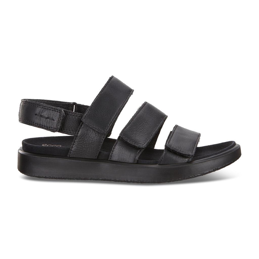 Ecco Flowt Womens Flat Sandals In Black Online - India HWF-074138